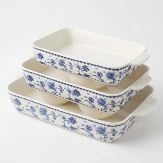 Porcelain Baking Dish Set 3 Pcs